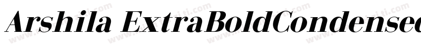Arshila ExtraBoldCondensed字体转换